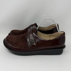 Algeria Brenna Choco Luster Shoe Suede Leather Brown Size EU 41, US 10.5 - 11